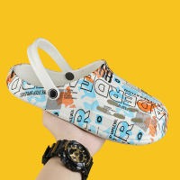 Zuecos de jardín para hombre, zapatillas informales grises, sandalias ligeras sin cordones con parte superior transpirable - details 5