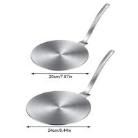 Difusor de placa de inducción plateado, rendimiento de almacenamiento de calor, placa de conducción de calor de acero inoxidable, herramienta de cocina - details 4