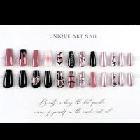 Uñas postizas de alta calidad con estampado de estrellas, material seguro, ble, impermeables para vestidos de chicas calientes - details 4