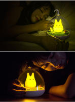 Totoro-luz nocturna LED con Sensor táctil para niños, lámpara de noche con USB, portátil, para mesita de noche - details 4