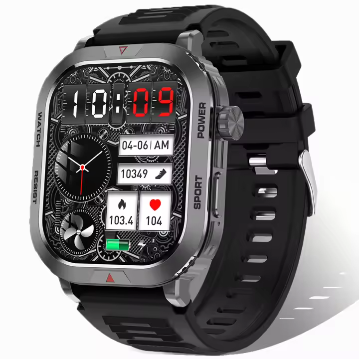 Reloj Inteligente Para Hombres Con llamadas Bluetooth, frecuencia cardíaca, respuesta de pasos - 1