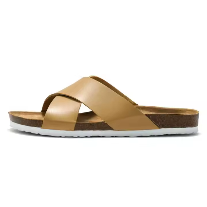 Y 39-45 Nuevas zapatillas de corcho para hombre, zapatos de playa con correa cruzada para el hombro, sandalias multifuncionales de moda, novedad de verano - 1