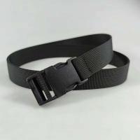 Cinturón de Lona para Entrenamiento Militar al Aire Libre Hecho de Plástico con Hebilla Negro - details 4