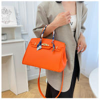Kelly bolso de seda texturizada bufanda lichi patrón bolso de moda hombro de moda bolso de las mujeres - details 30