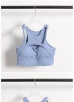 Camisola de compresión para entrenamiento de gimnasia para mujer, sujetador deportivo Sexy con tirantes cruzados para Fitness y Yoga con almohadilla extraíble, novedad de 2024 - details 11