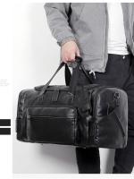 Bolsa de viaje, viaje de viaje de negocios de gran capacidad, mochila de mensajero portátil de hombro, impermeable de cuero. - details 32