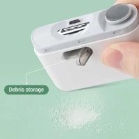 Cortauñas eléctrico con carga USB 2 en 1, automático, tijeras para dedos, iluminación para bebés y adultos - details 1