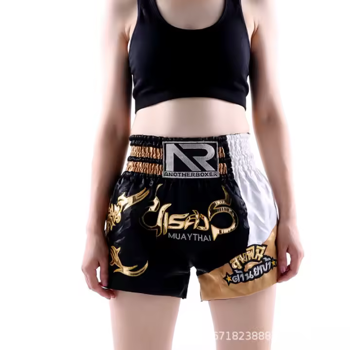 Pantalones cortos de Muay Thai para niños, bóxer para lucha contra el gimnasio, entrenamiento de punzón, MMA, Grownups in - 1