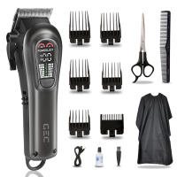 Cortadora de pelo eléctrica para hombre, recortadora de barba inalámbrica con carga USB, potente - details 0