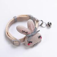 Collar con campana de conejo pequeño de dibujos animados, conjunto de cuello de peluche para perro pequeño, Collar para gato, 1 ud. - details 3