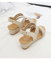 Sandalias de cuña para mujer, nuevas de verano, cómodas, de suela suave, Simia Roman, zapatos de plataforma impermeables, sandalias de una sola tira - details 8