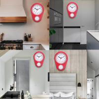 Reloj de pared con temporizador para cocina, cronógrafo giratorio con movimiento silencioso, creativo y Simple, ideal para sala de lectura interior - details 3