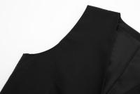 TRAFZA-Chaleco informal de lino y algodón para mujer, prenda de vestir con cuello en V, elegante, sin mangas, para verano - details 6