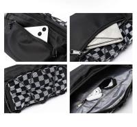 Riñonera cruzada de gran tamaño impermeable Oxford pecho Cycg gran gimnasio cintura cinturón bolsa para hombres mujeres - details 12