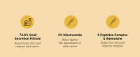 snail secretion filtrate reduce dark spots naicinamide lighten dark circles 5 peptides adenosine