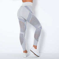Nessaj-Conjunto de mallas deportivas transpirables, chándal de malla sin costuras - details 4
