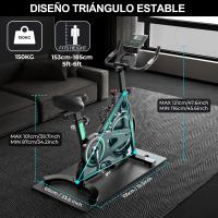 MX87 - Bicicleta estática magnética con volante de inercia de 26 libras, monitor digital con sensor de frecuencia cardíaca, soporte para iPad/teléfono para personas pesadas para uso doméstico - details 5