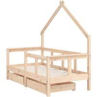 Estructura de Cama Infantil con cajones Madera de Pino 80x160cm - details 108