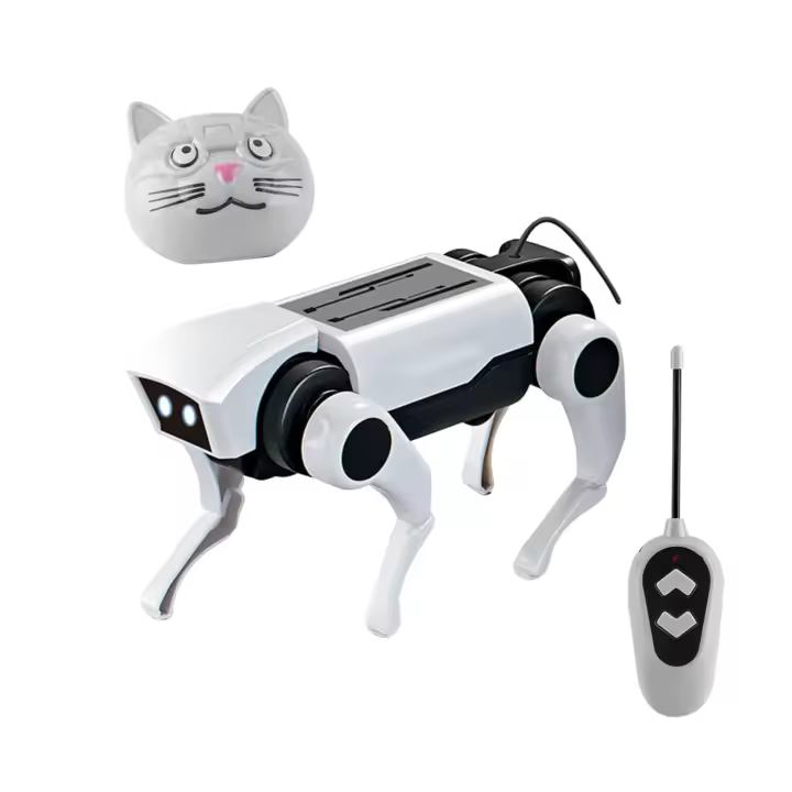 Robot Solar Rc para perro y gato, experimento científico, construcción artesanal, herramienta de aprendizaje, Robots educativos, Kit de dispositivos tecnológicos para chico - 1