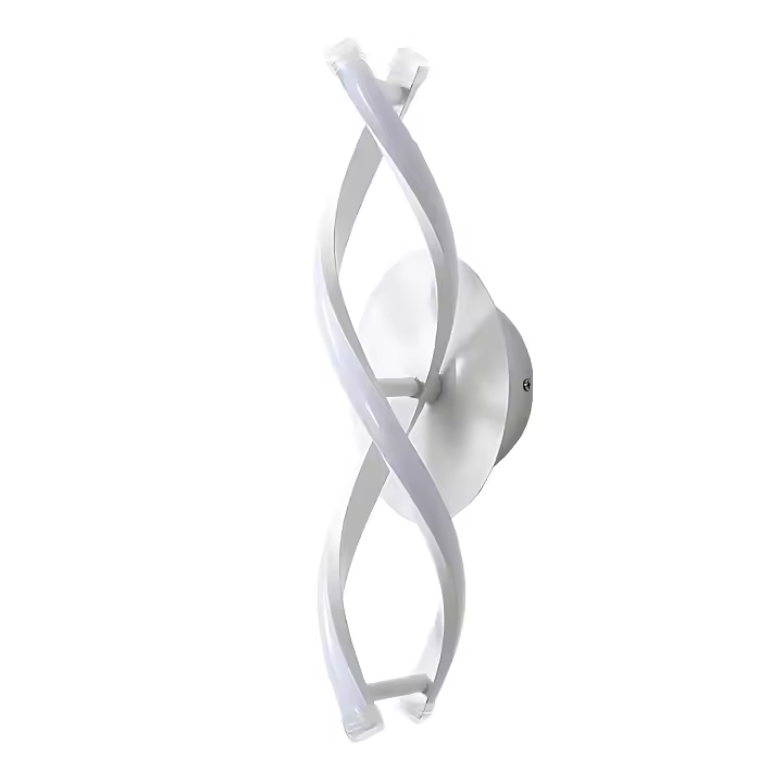 Goeco LED Diseño Curvo Luz de Pared Moderna 16W 1800LM-Blanco Frío Material de PVC - 1