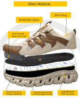 GUYISA Zapatos de Trabajo Ligeros y Transpirables para Hombres y Mujeres Zapatillas de Seguridad Anti-Agujero - details 3