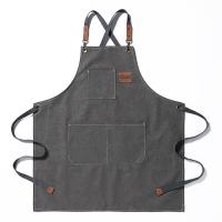 Delantal de carpintería para hombres, mandil de lona gruesa, impermeable, resistente a las manchas con bolsillos, delantal de cocina, delantal de trabajo de pintura - details 8