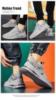 Zapatos de baloncesto transpirables antideslizantes a la moda con logotipo de marca barata, zapatos deportivos informales con amortiguación para hombre - details 10