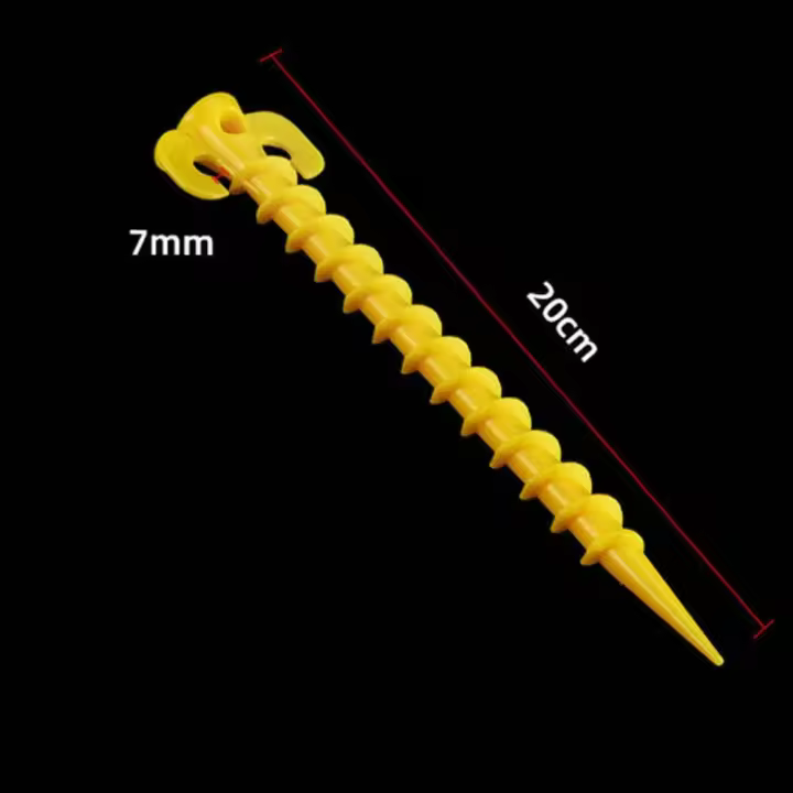 Clavos de plástico de alta calidad para tienda de campaña, herramienta de 5/10 piezas, clavijas para tienda de campaña, Gancho de soporte, accesorios para tienda de campaña - 1