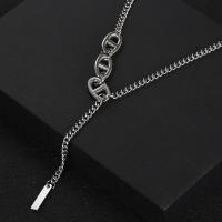Personalidad flecos collar mujer titanio acero dulce cool gargantilla moda hombre diseño sentido nicho clavícula cadena accesorios - details 1