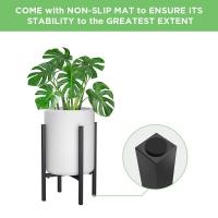 Soporte de flores de Cruz de Hierro, moderno y minimalista, para balcón, planta verde - details 3