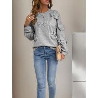 Sudaderas informales holgadas con cuello redondo para mujer, jersey de manga larga Kpop - details 4