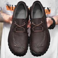 Zapatos De Piel informales Para Hombre, Cómodos, Aptos Para El Exterior, Mocasines Transpirables Antideslizantes - details 15