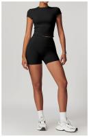 Pantalones Cortos de Yoga de Cintura Alta Nylon Transpirable y Secado Rápido - details 28