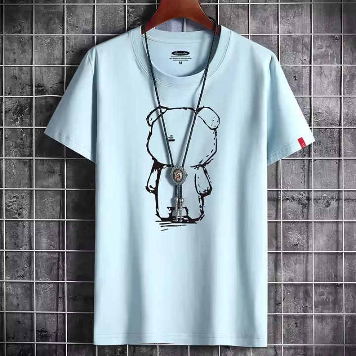 Camiseta anime hombre cuello redondo, disfraz de fiesta, top oversize, gótico, punk, blanco, 2023 - 1