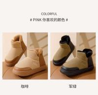 Zapatillas de algodón con forro polar para hombre y mujer, zapatos de casa de suela gruesa para invierno, venta al por mayor, novedad de 2024 - details 6