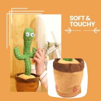 Cactus bailarín, Peluche Parlanchin, Juguete Que Baila y repele tu Voz, con 120 Canciones, Regalos para Niños - details 3
