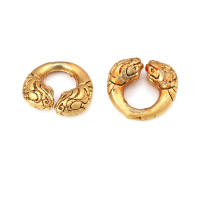 Color dorado mate, latón y perlas de imitación de plástico, espaciador de rueda, cuentas para pulsera, accesorios para hacer joyas Diy - details 29