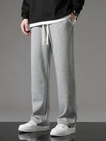 Pantalones de Rastrillo de Moda Coreana para Hombres Pantalones Casuales de Algodón con Cordón para Primavera Otoño Pantalones de Honda Rectos y Anchos - details 5