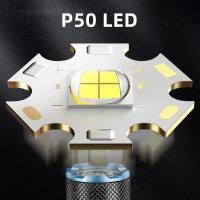 Linterna LED P50 de Alto Brillo Portátil, Impermeable, Carga Recargable por USB, Luz Blanca de 1410lm para el Hogar y al Aire Libre - details 17