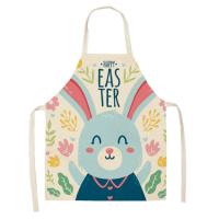 Delantal de lino con estampado Floral para adultos y niños, delantal de dibujos animados de plantas, accesorios de cocina para el hogar - details 20