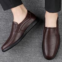 Zapatos de hombre hechos a mano, zapatos de cuero de negocios, mocasines con suela de goma, zapatos informales sin cordones para hombre, zapatos de trabajo y oficina, zapatos de vestir planos negros - details 10