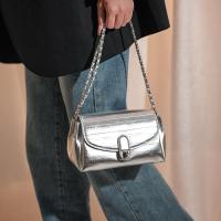 Bolso de cadena plateado, nueva moda, bolso de hombro tipo bandolera para mujer, bolso cuadrado pequeño para ir al trabajo - details 1
