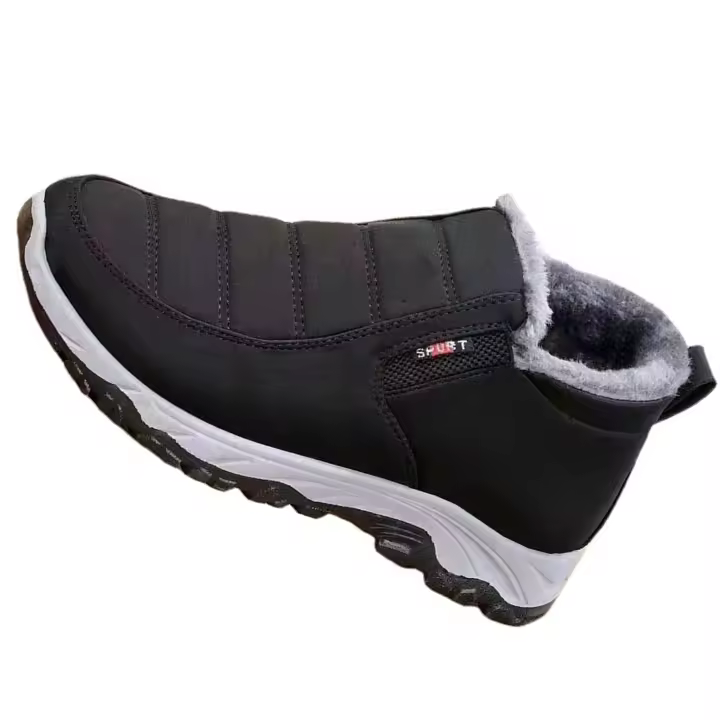Botas de nieve cálidas para mujer, Color sólido, suela gruesa y suave, regalo para Navidad, cumpleaños y Año Nuevo, Invierno - 1