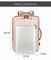 Mochila de negocios para mujer, mochila impermeable para ordenador portátil, bolsa de viaje para fin de semana con puerto USB, bolsas para estudiantes universitarios, mochila de viaje - details 3