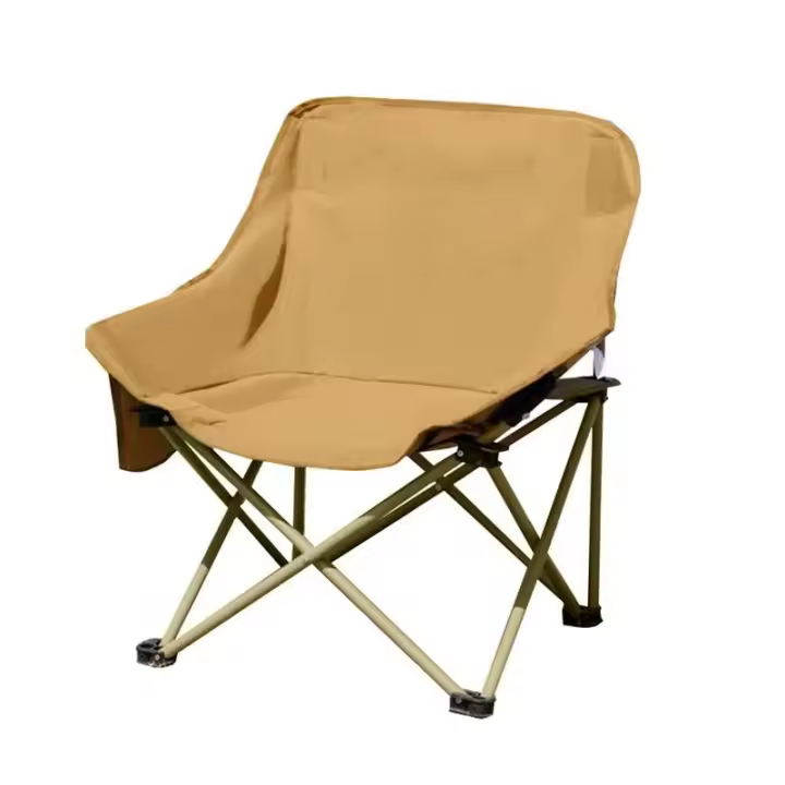 Silla portátil con forma de luna para camping, silla plegable para exteriores, ultraligera, portátil, con bolsa de transporte, 1 pieza. - 1