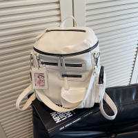 Nueva Mochila Con Cremallera Multibolsillo Para Estudiantes Universitarios, Mochila Escolar De Nicho, Mochila Locomotora De Tendencia Para Mujeres - details 6