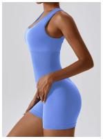 Traje de Yoga para Mujer de Un Pieza Sin Costuras Elástico Alto Integrado con Encanto Espalda Ajustado Set de Traje de Sports Material de Nylon - details 18