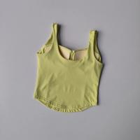 Sujetador deportivo de alta resistencia para mujer Camiseta sin mangas desnuda de yoga de alta elasticidad para uso externo - details 3