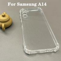 Fundas de teléfono duraderas diseñadas para Samsung Galaxy A14 5G, con respaldo transparente y protección de airbag. Este caso ofrece resistencia a caídas para los modelos 4G y 5G. - details 0