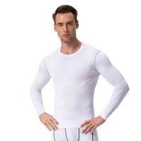 Camiseta de compresión de manga larga para hombre, moldeador de cuerpo ajustado y capa base, ropa de gimnasio para hombre - details 1